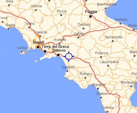 Olevano is just inland of the Amalfi Coast.