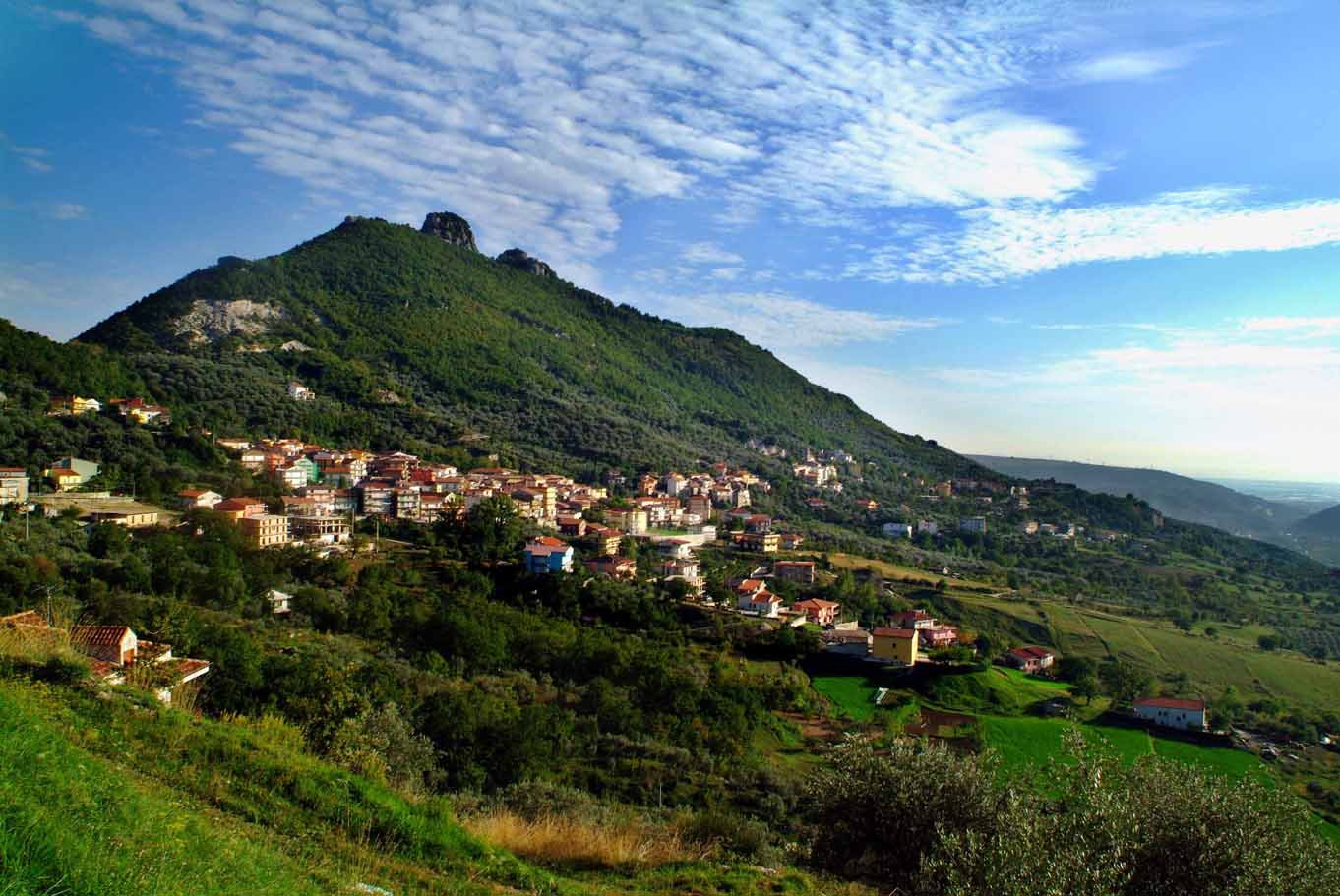. Olevano is just inland of the Amalfi Coast.